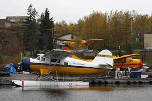 Bushplanes on the dock