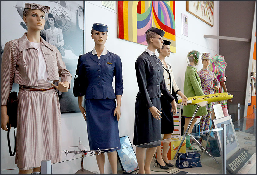 Frontiers of Flight Museum, Dallas - Braniff display