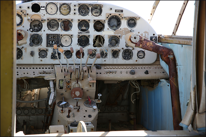 Beech 18s stored at Globe,AZ