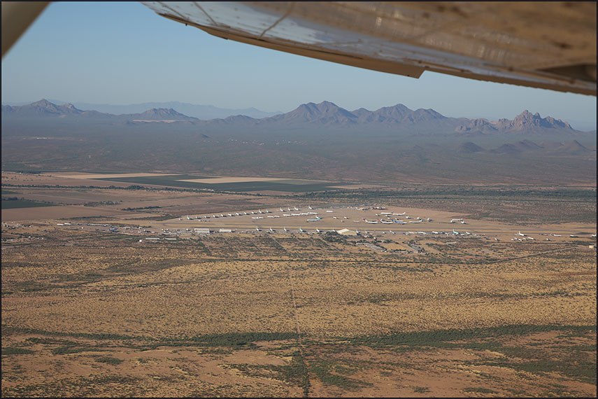 Scenic flight over the AMARG and Pinal Air Park