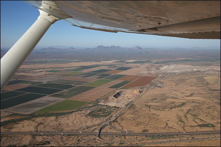 Scenic flight over the AMARG and Pinal Air Park