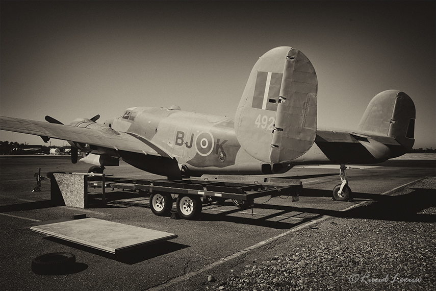 Lockheed PV-2 Harpoon N86492, on display as a RAF Ventura