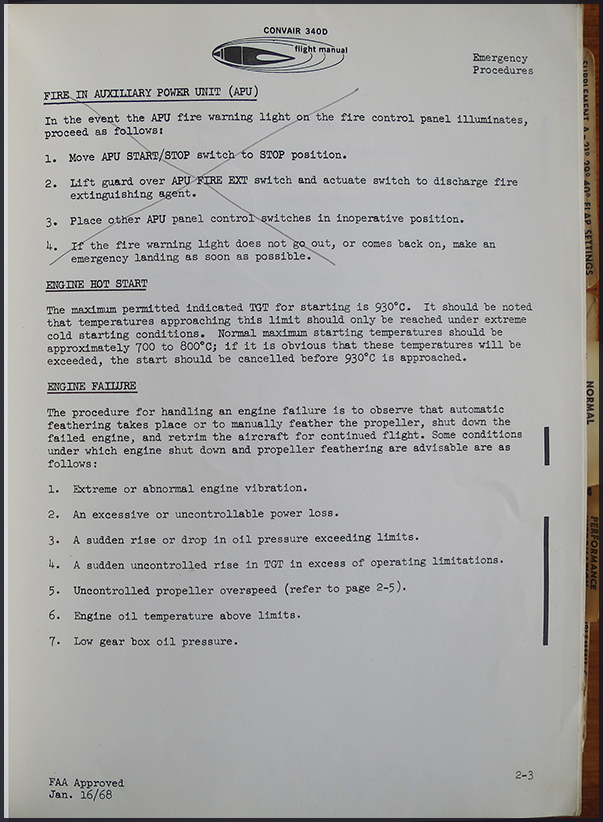 Convair CV340 flight manual 