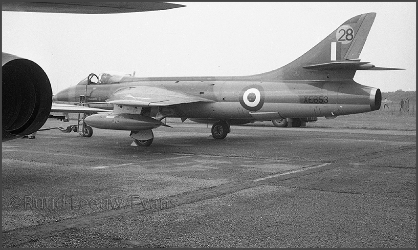 Military aircraft photography by (Adrian?) Evans, 1970s.
