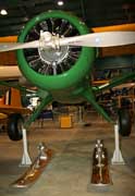 Bellanca Skyrocket with skis