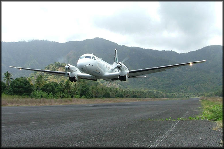 Hawker 748 on take off
