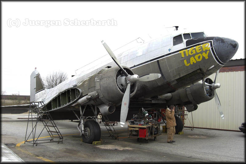 C-47 N47060 under restoration