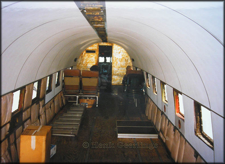 Cabin of DC-3 N33623 Northeast Airlines