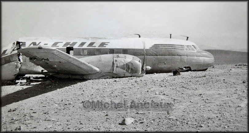 Crashed Lan Chile Convair CV340
