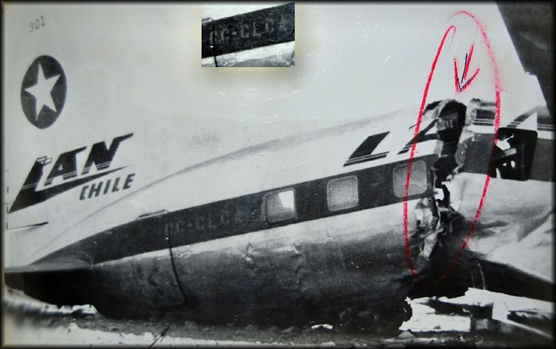 Crashed Lan Chile Convair CV340
