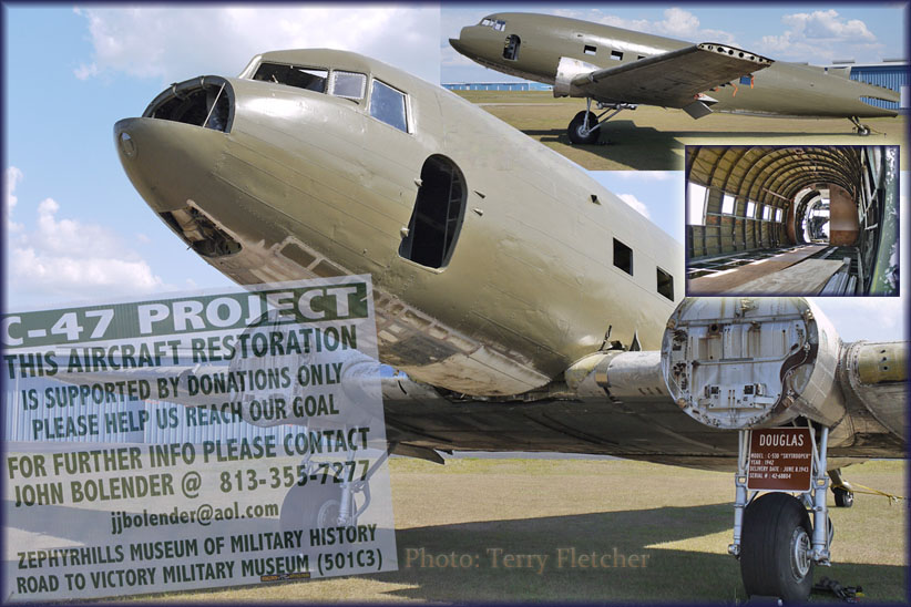 N134D restoration DC-3 at Zephyrhills