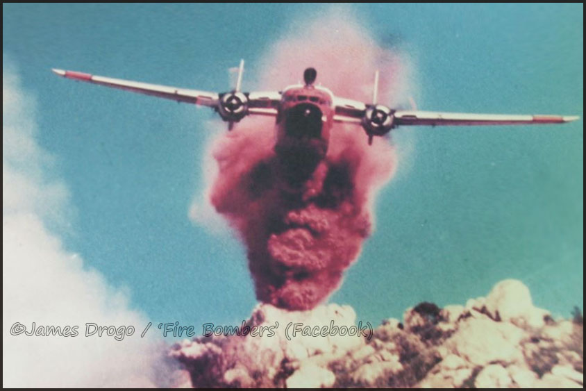 C-119 firebomber in action - James Drogo photo