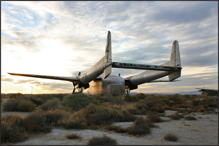C-119 48-0352 at Edwards AFB, by Del Mitchell