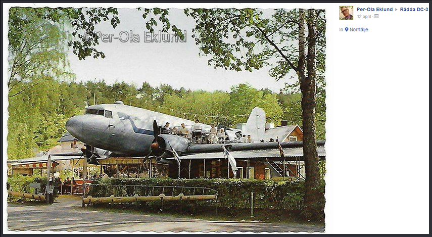 Radda DC-3 moved (Norrtälje)