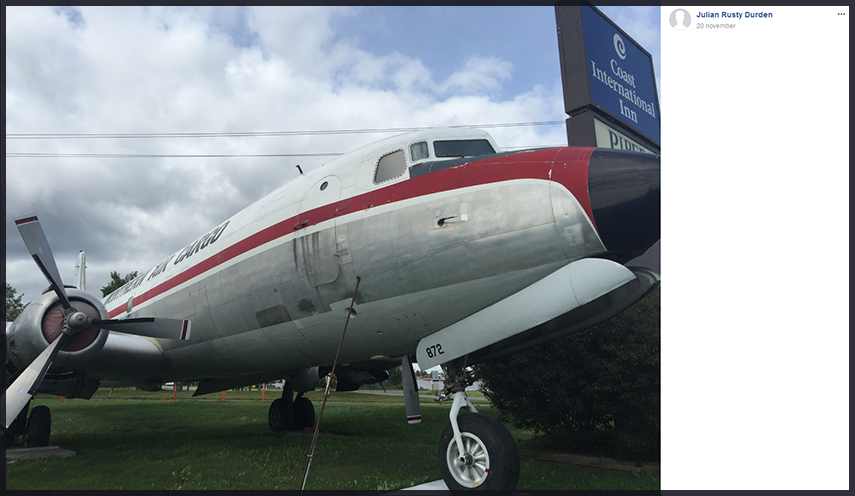 DC-6 N43872 NAC moved
