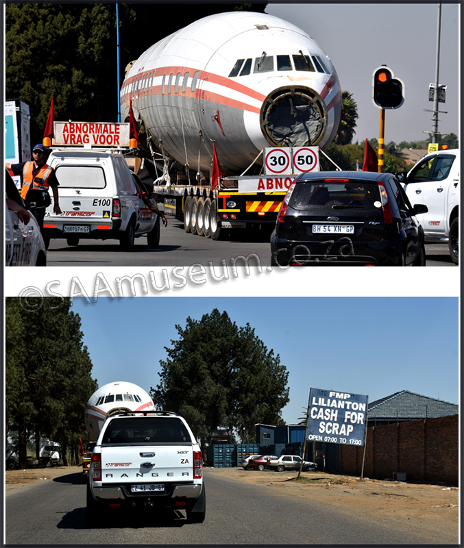 Starliner ZS-DVJ moved by road to Rand airport, oct.2017