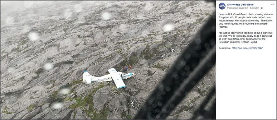 Shared on Facebook: Otter N3952B crashed