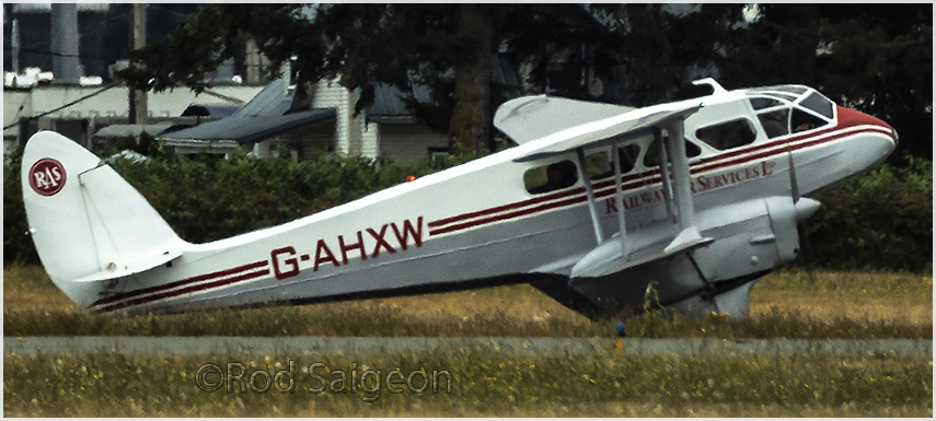 deHavilland Drago Rapide G-AHXW crashed at Abbotsford