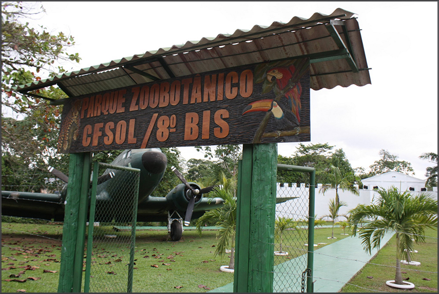 DC-3 HC-ALD, off-airport at a Zoo in Tabatinga