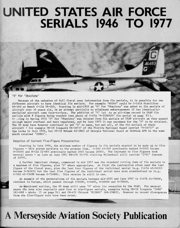 USAF Serials 1946 to 1977