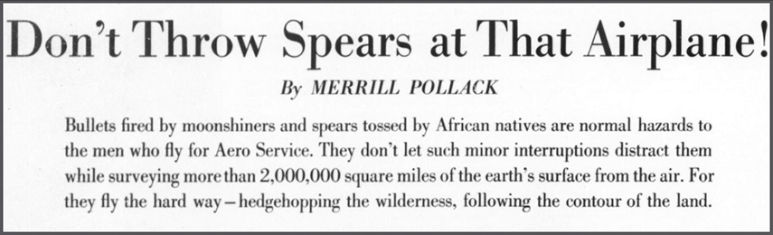 Aero Services in 1954 The Evening Standard artice