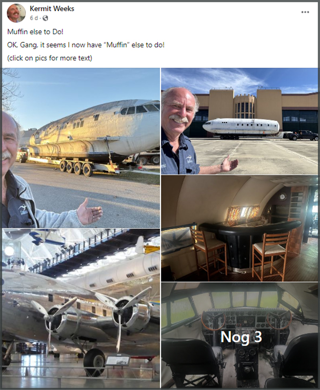 The Muffin goes to Kermit Weeks (FB)