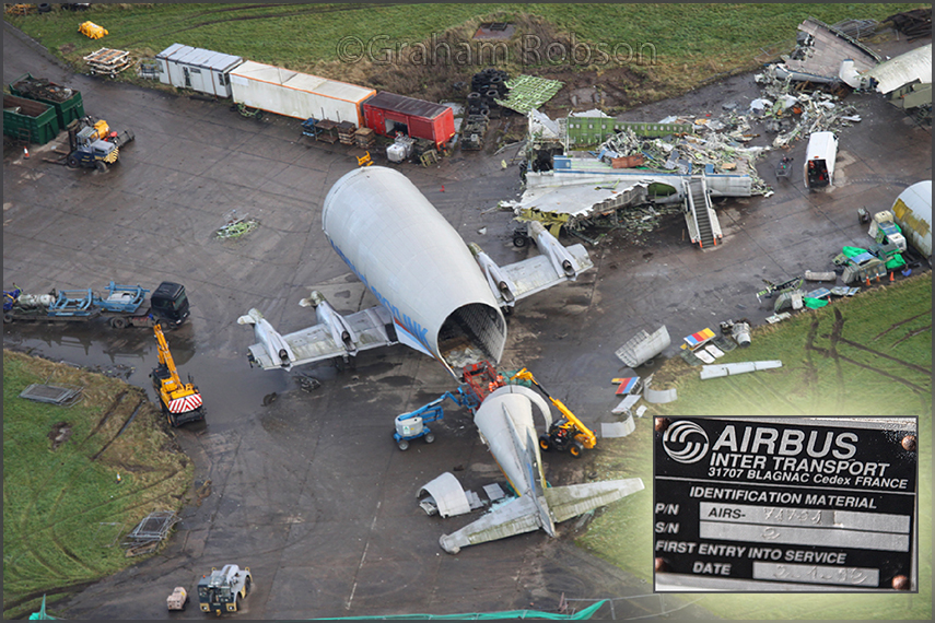 Super Guppy F-BTGV scrapped at Bruntingthorpe 2020