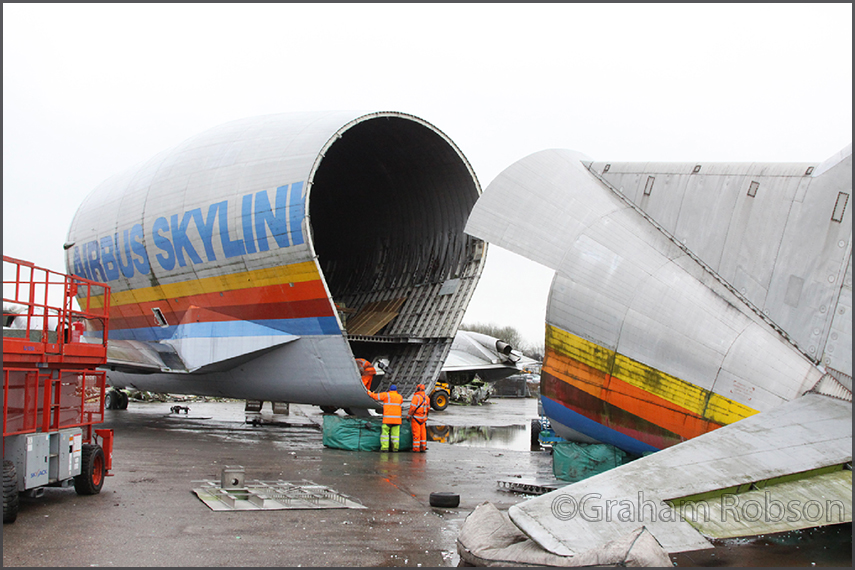 Super Guppy F-BTGV scrapped at Bruntingthorpe 2020