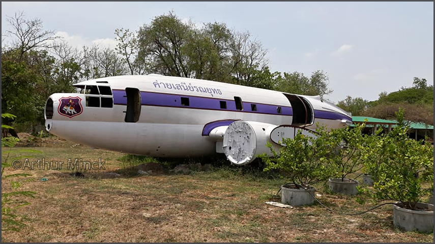 C-46 restoration Udon Thani garden
