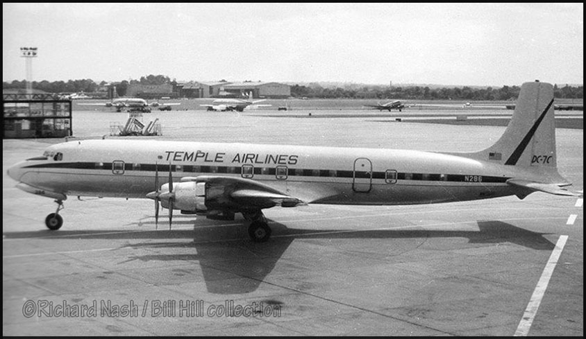 DC-7C N286 of Temple Airlines