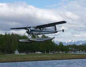 Approach into Lake Hood