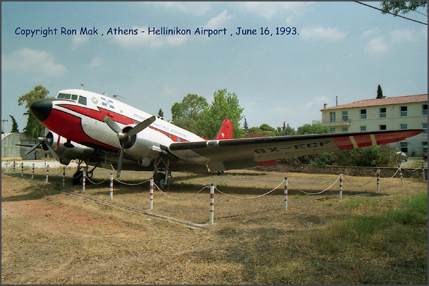 Douglas C-47B SX-ECF (c/n 33206); photos by Ron Mak
