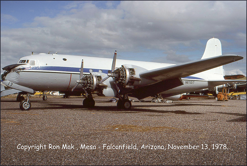 N67017 at Mesa Falcon Field, by Ron Mak (1978)