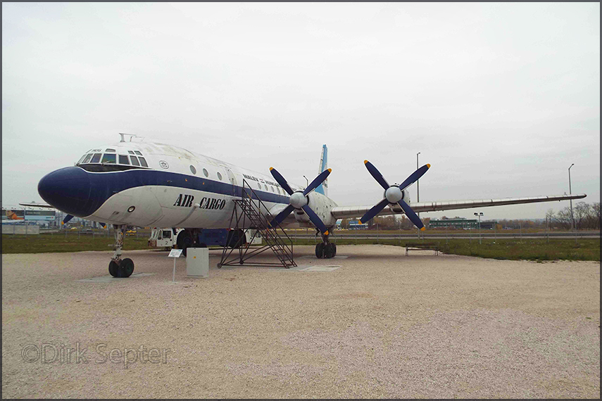 IL-18 HA-MOG (cargo) at Budapest's Aviation Memorial Park