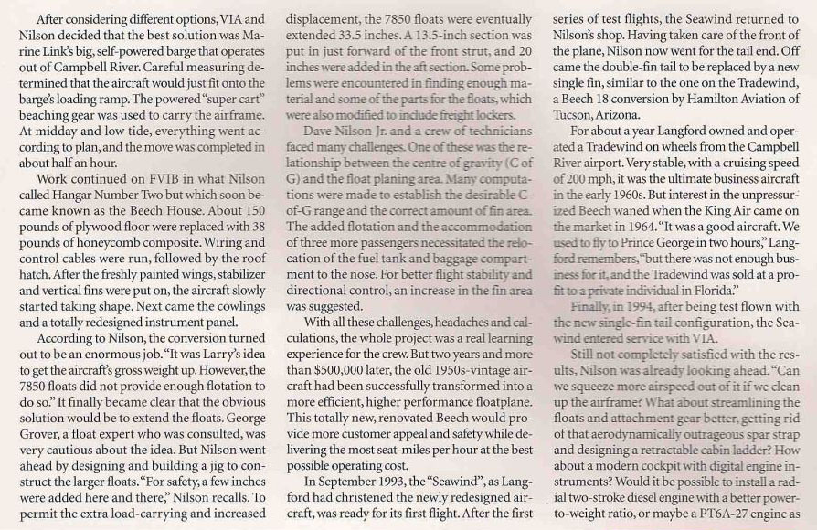 The Beech Seawind, article by Dirk Septer