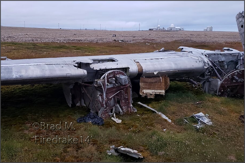 Plane wrecks near Resolute Bay; photo by Brad M (2020)