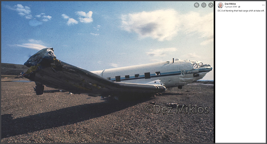 Wreck of Kenting's DC-3 CF-OOY