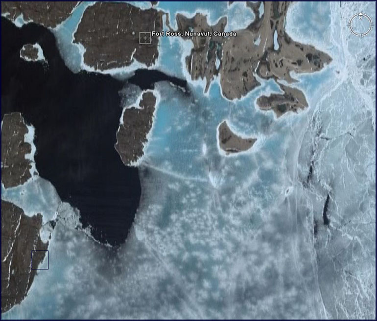 Ft. Ross on Google earth