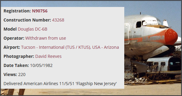 DC-6 N90756 