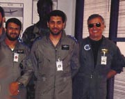 Bob Reid and Saudi pilot trainees