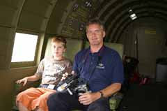 Author and son