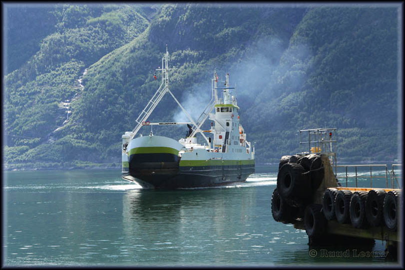 Ferry over the hardanger Fjord